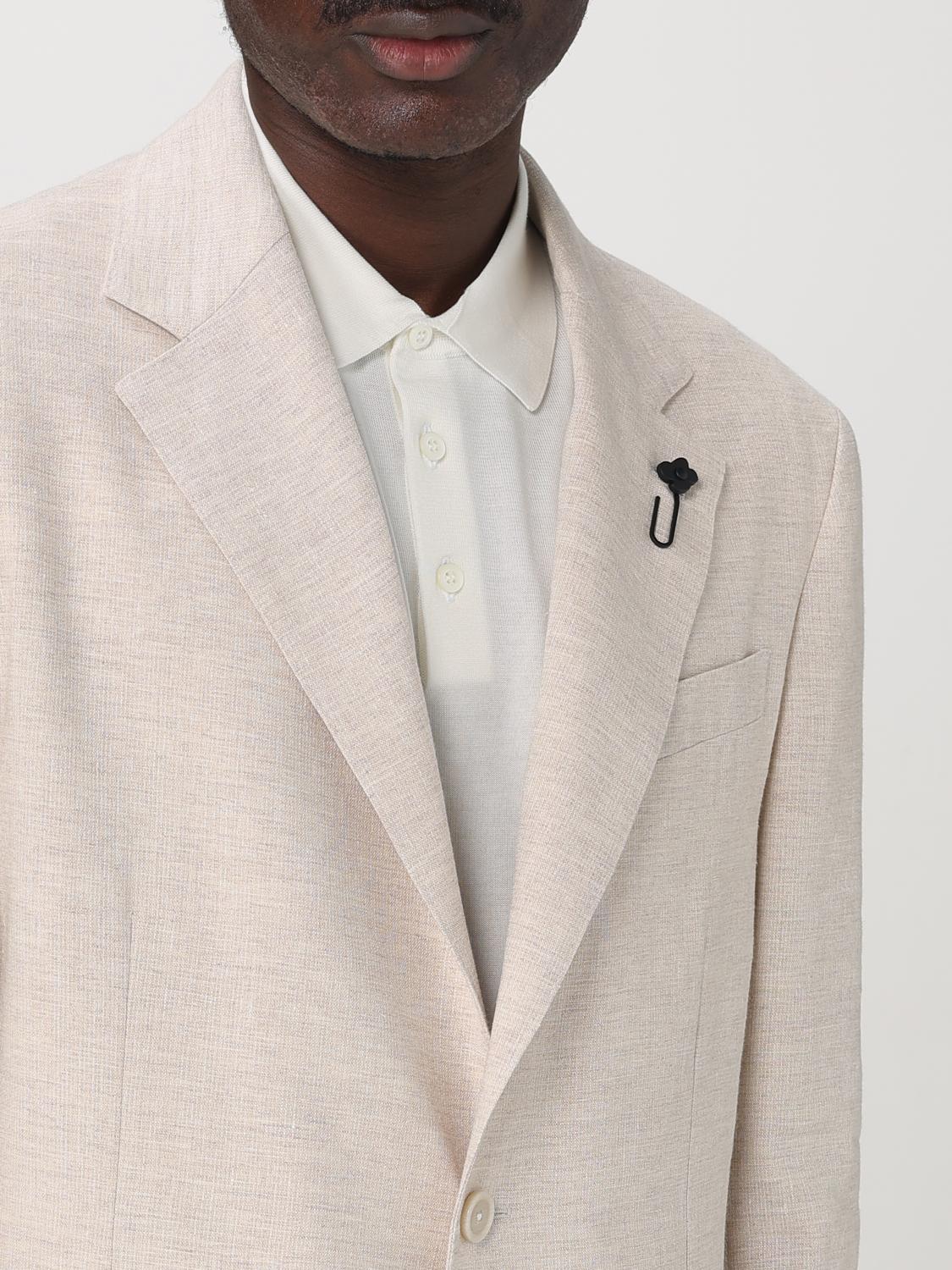 LARDINI BLAZER: Lardini linen and cotton blazer, Ivory - Img 4