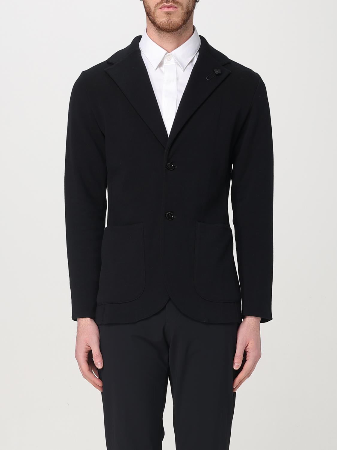 LARDINI 블레이저: 재킷 남성 Lardini, 블랙 - Img 1