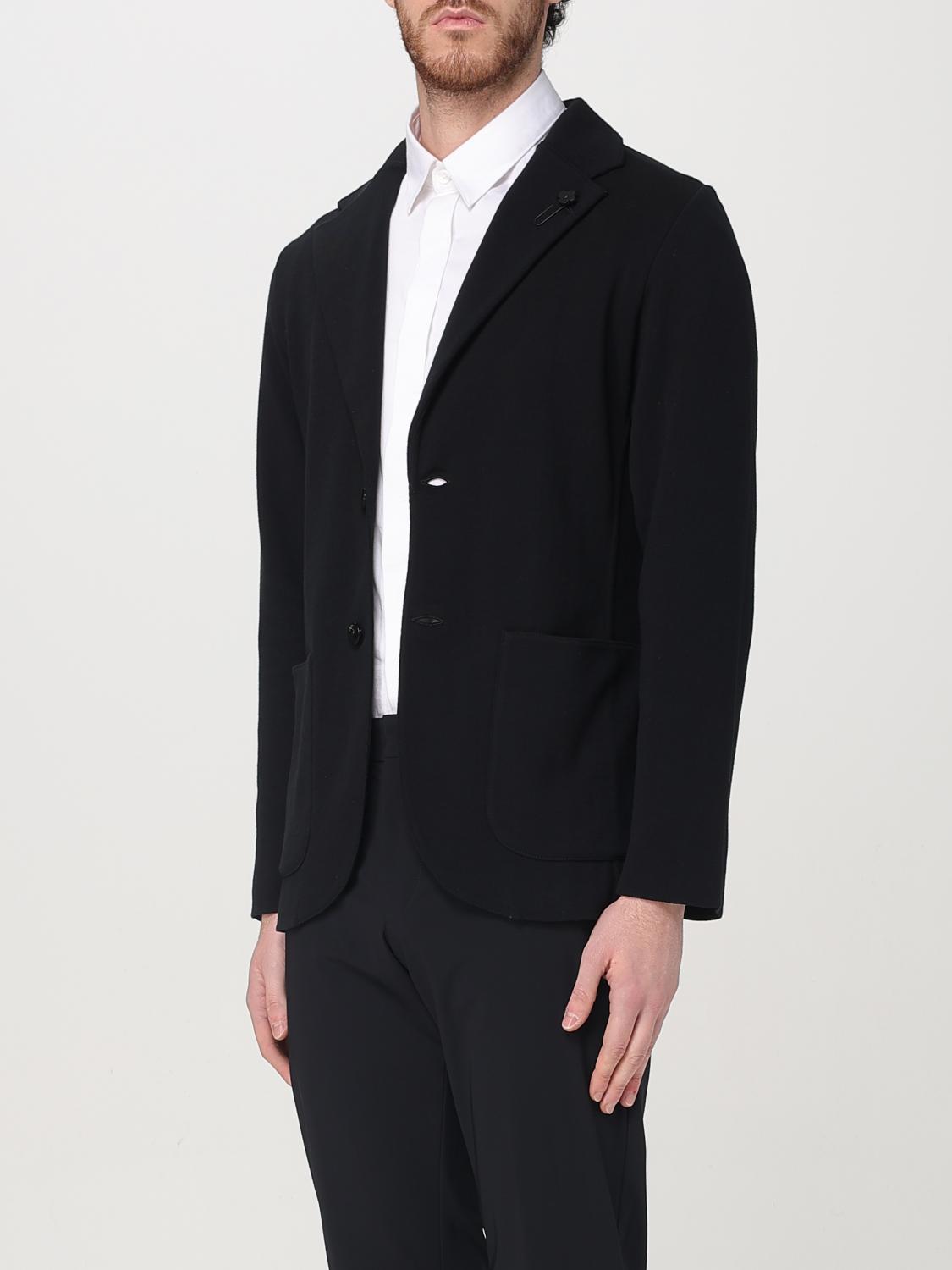 LARDINI 블레이저: 재킷 남성 Lardini, 블랙 - Img 3