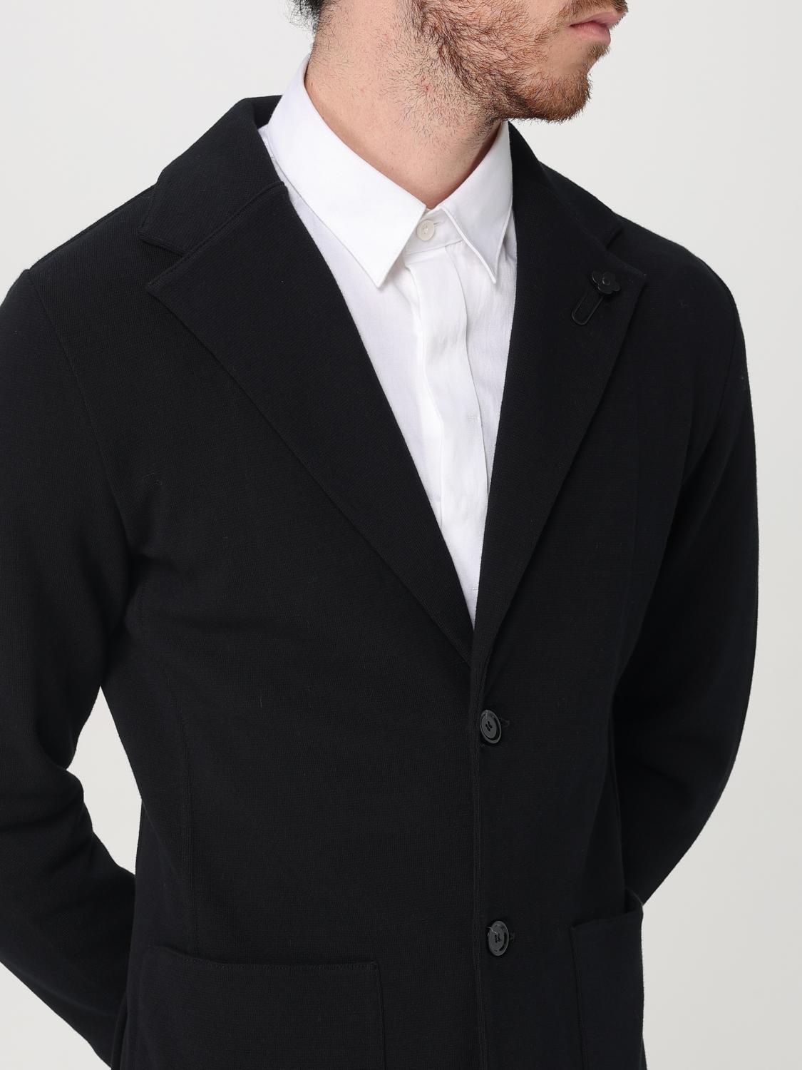 LARDINI 블레이저: 재킷 남성 Lardini, 블랙 - Img 4