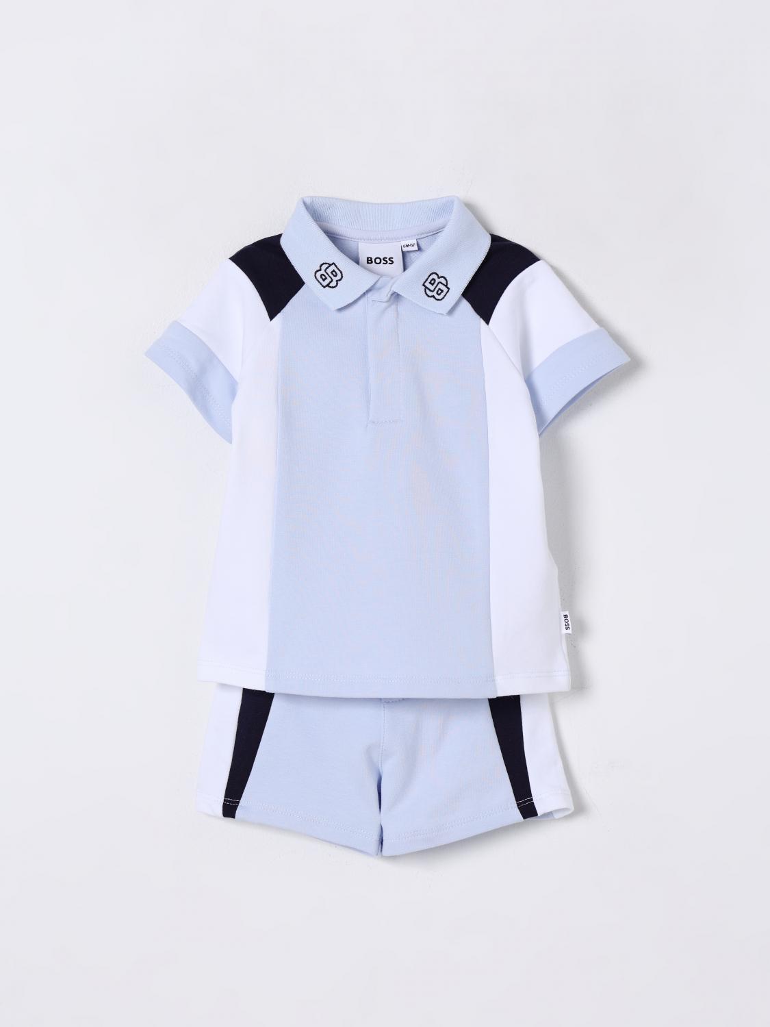 BOSS ENSEMBLE: Combinaisons enfant Boss, Bleu Azur - Img 1