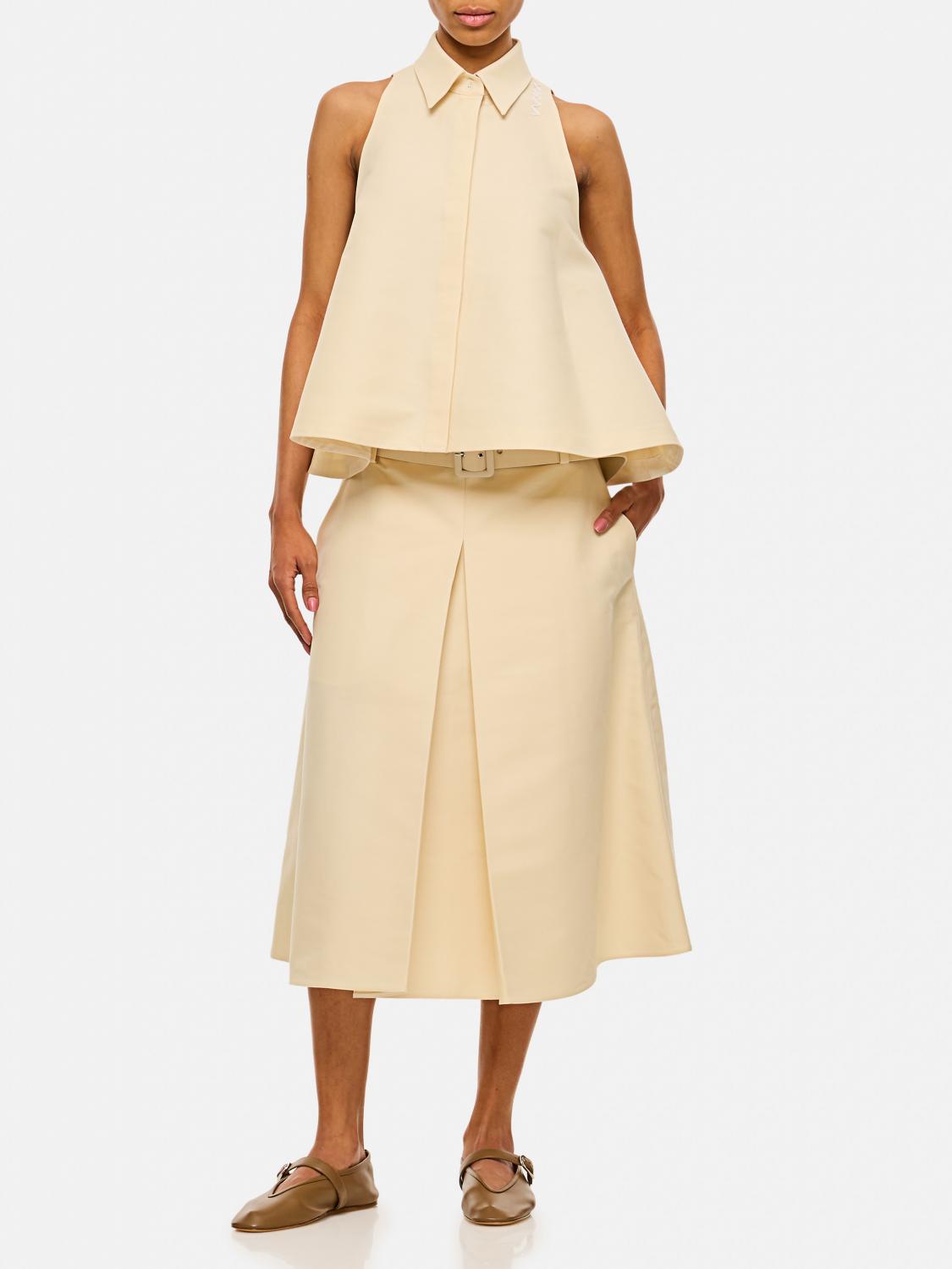 MARNI GONNA: Gonna Marni in cotone , Beige - Img 2