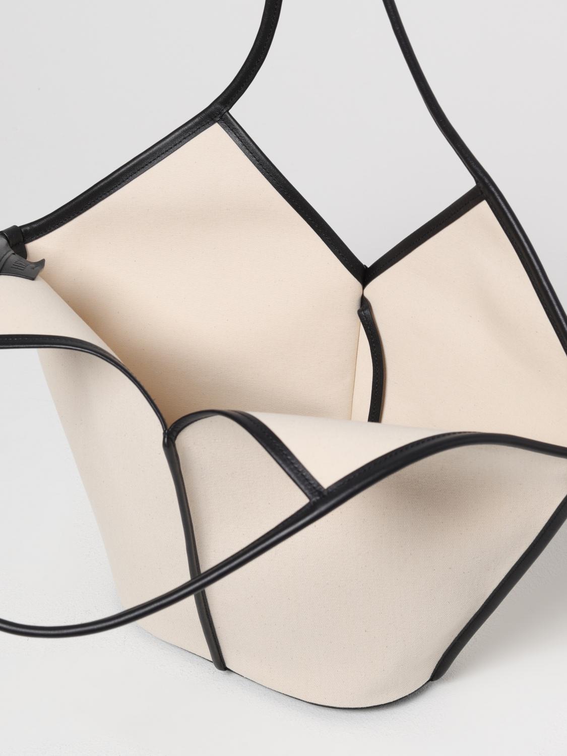 HEREU BORSA TOTE: Borsa Calella Hereu in canvas di cotone e pelle , Nero - Img 4