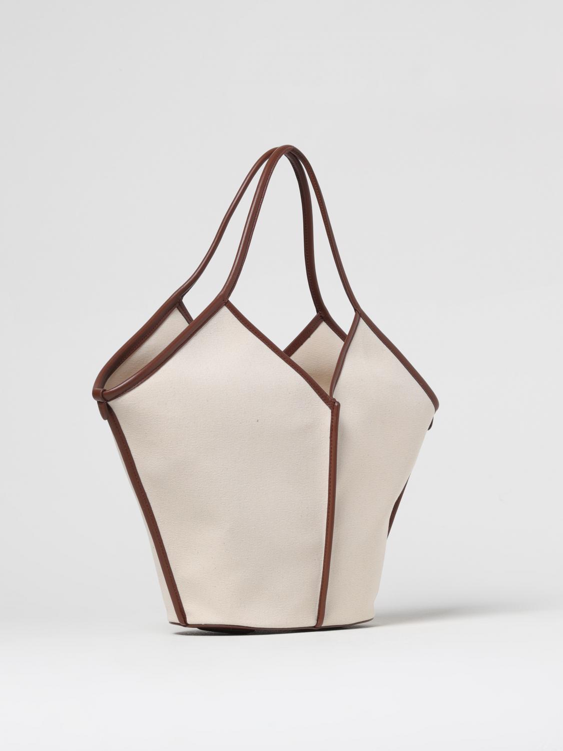 HEREU TRAGETASCHE: Hereu Calella Tasche aus Baumwoll-Canvas und Leder, Braun - Img 2