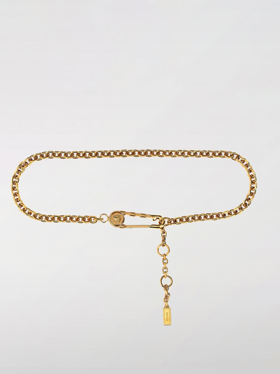 VERSACE CINTURA: Cintura Pin Versace in metallo , Oro - Img 1
