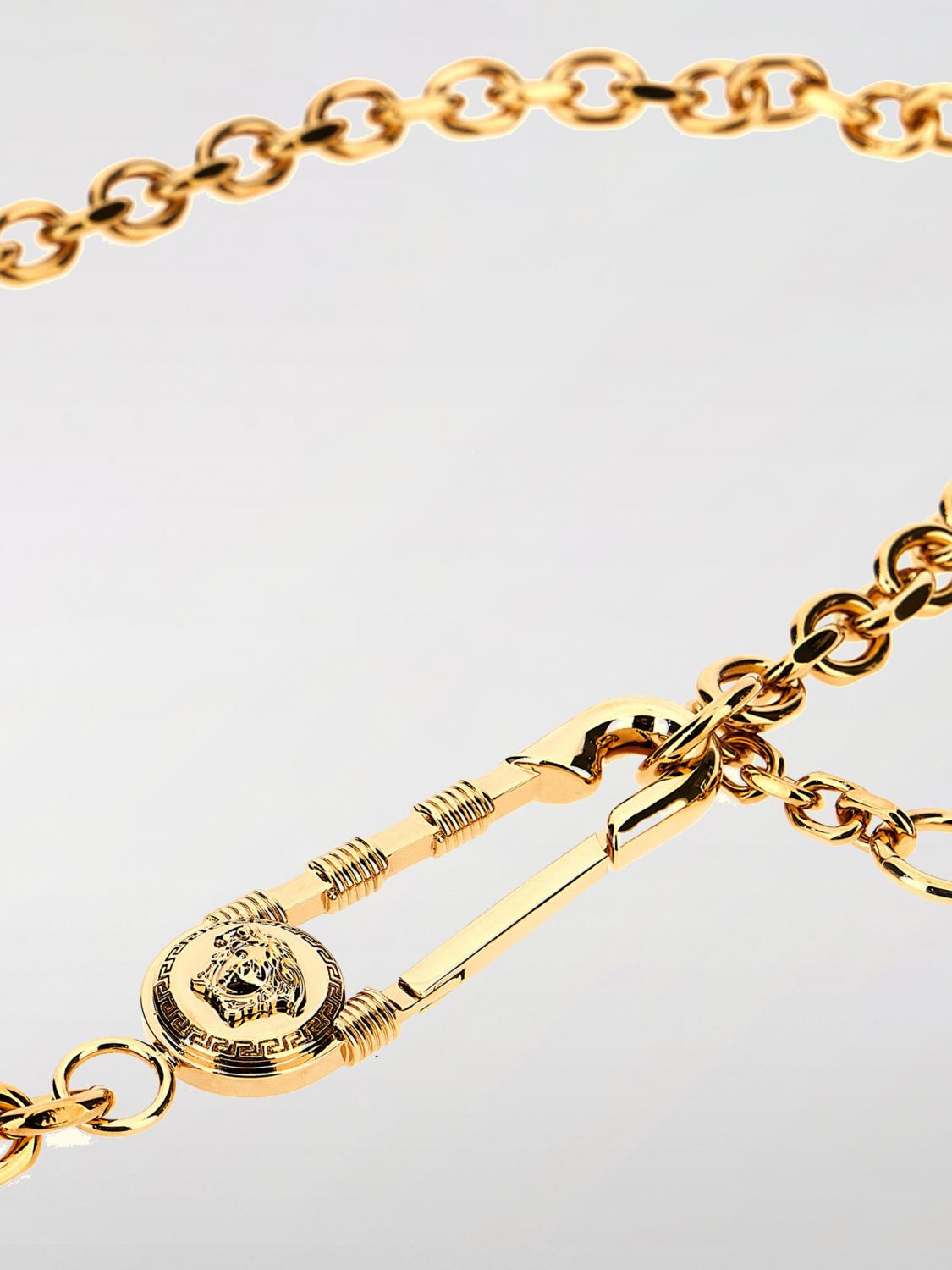 VERSACE CINTURA: Cintura Pin Versace in metallo , Oro - Img 2