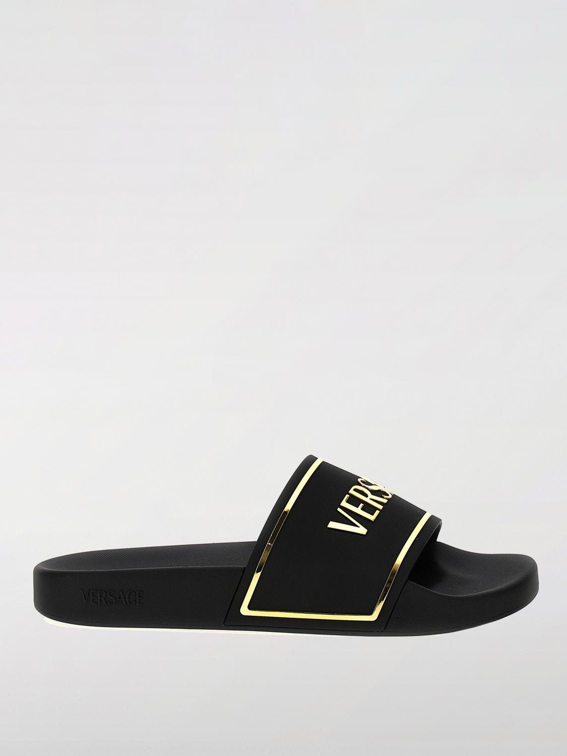 VERSACE SANDALS: Sandals men Versace, Black - Img 1