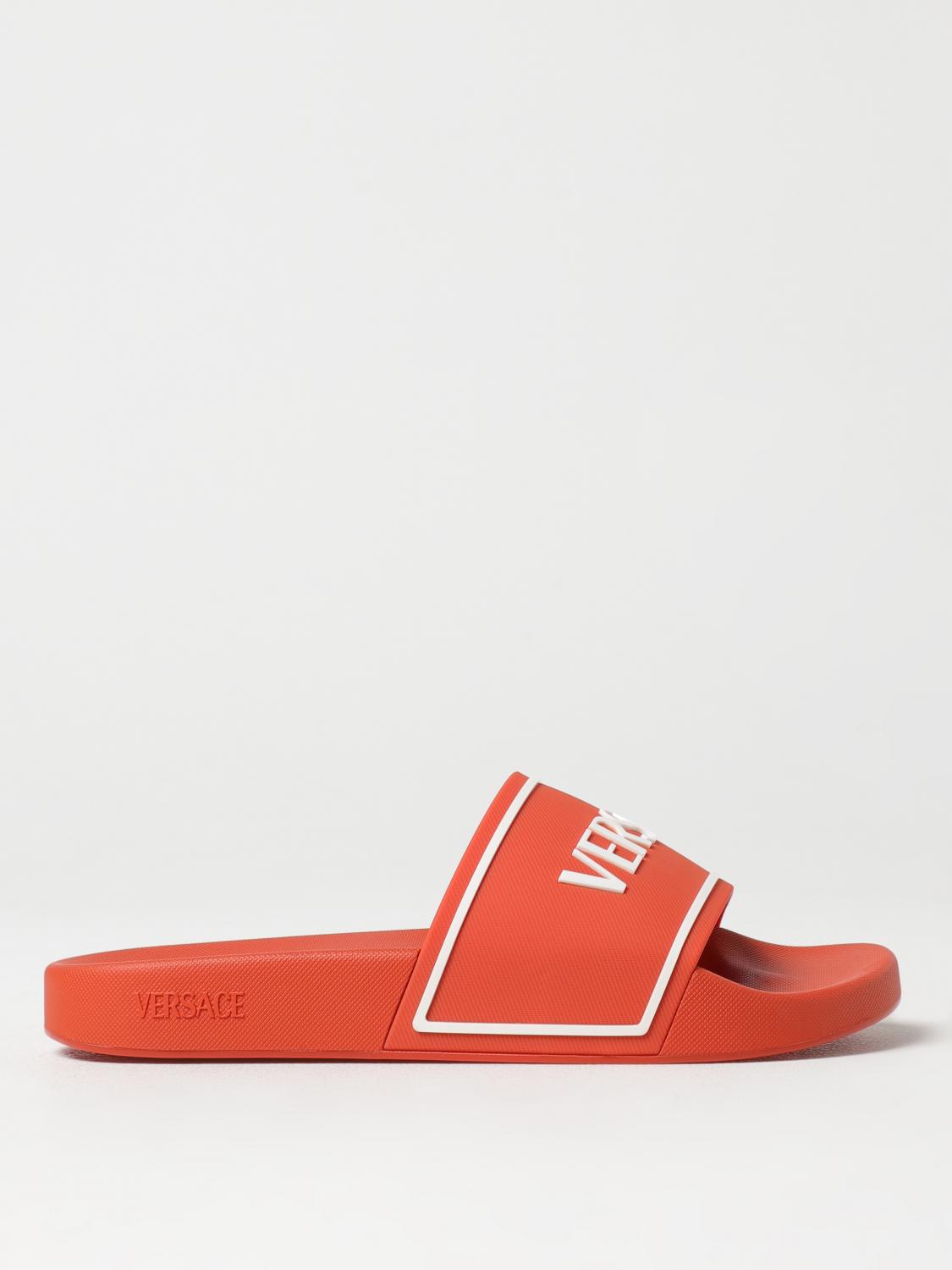 VERSACE SANDALS: Sandals men Versace, Orange - Img 1