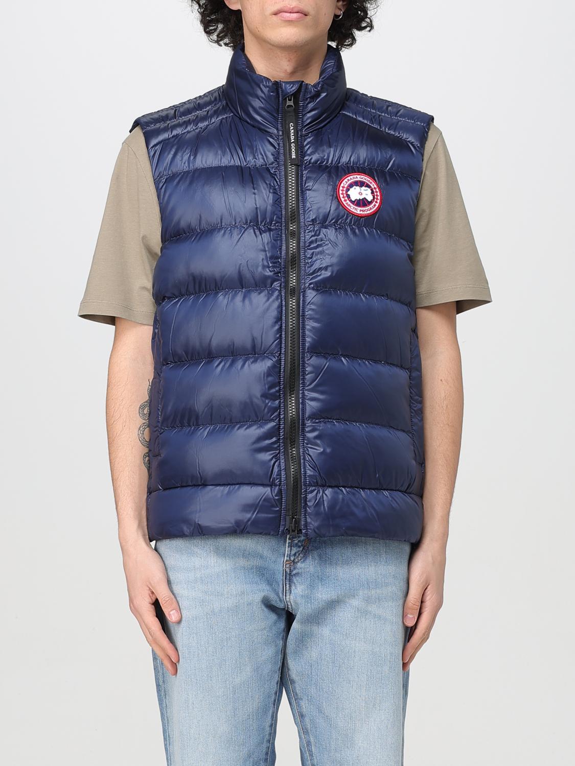 CANADA GOOSE GILET: Gilet imbottito Canada Goose in nylon trapuntato, Blue Navy - Img 1