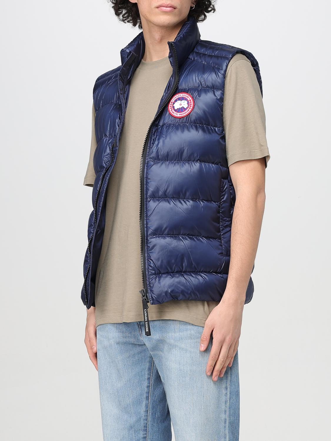 CANADA GOOSE GILET: Gilet imbottito Canada Goose in nylon trapuntato, Blue Navy - Img 3