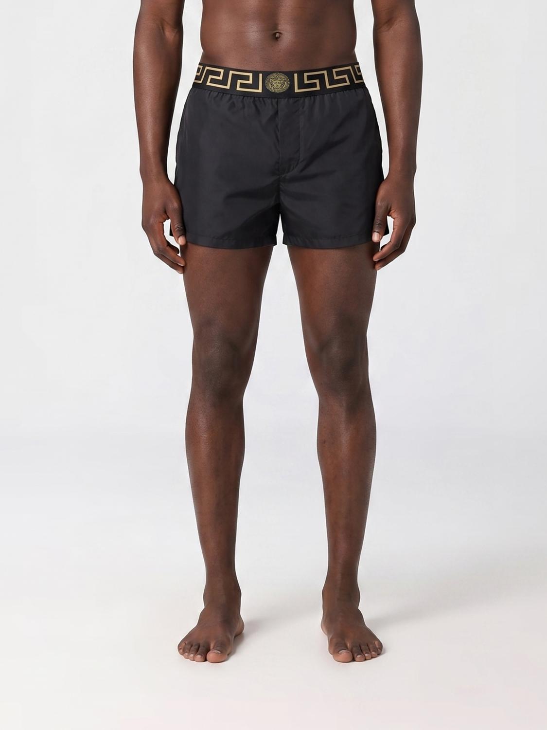 VERSACE BADEMODE: Versace Greca Badeanzug, Schwarz - Img 1