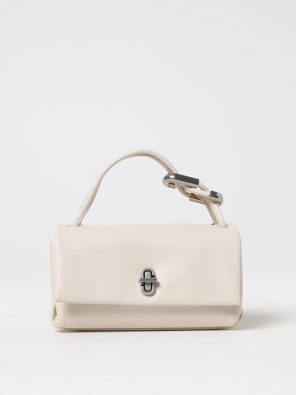 MARC JACOBS BORSA MINI: Borsa The Mini Dual Marc Jacobs in pelle , Bianco - Img 1