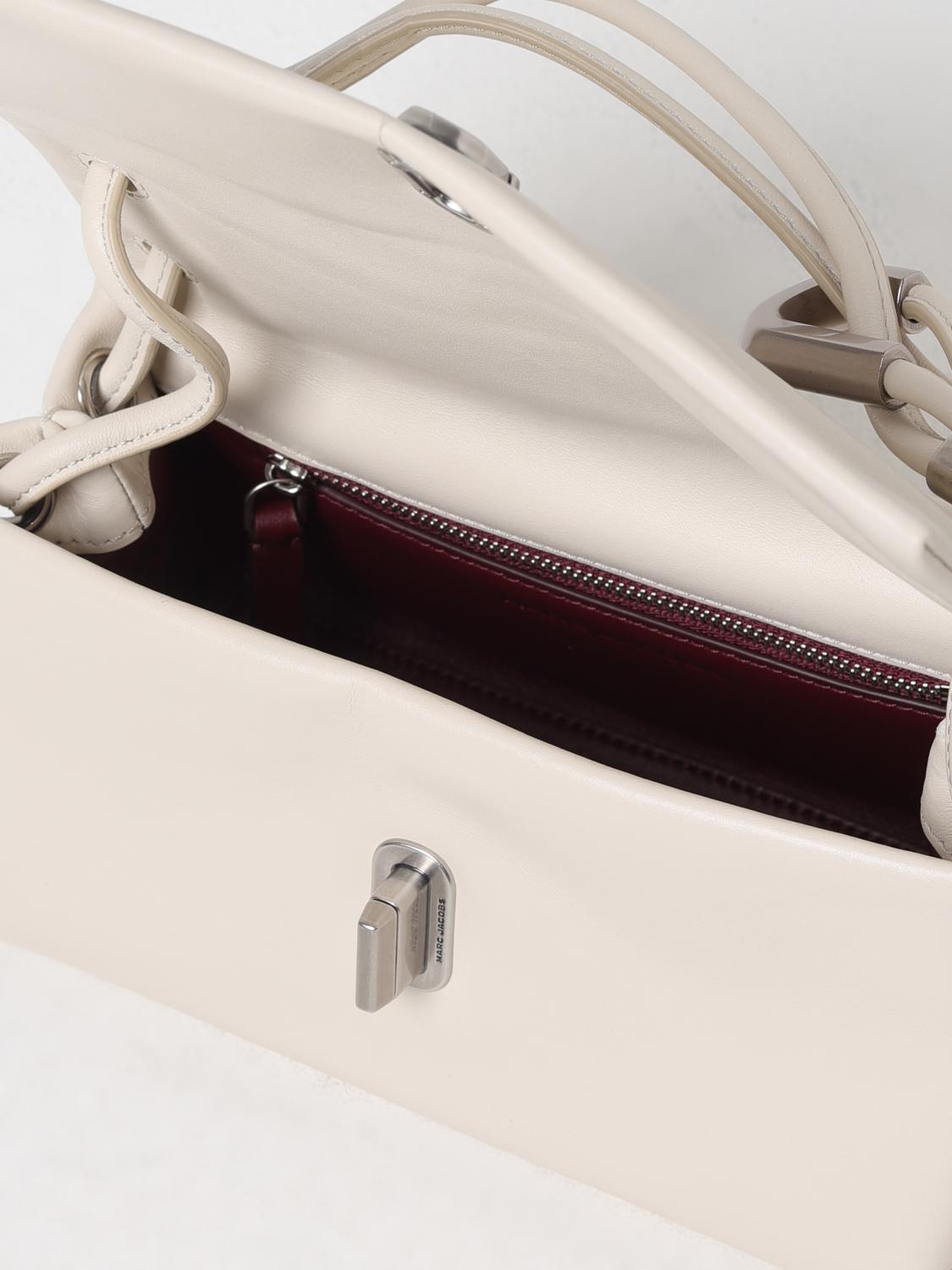 MARC JACOBS BORSA MINI: Borsa The Mini Dual Marc Jacobs in pelle , Bianco - Img 3