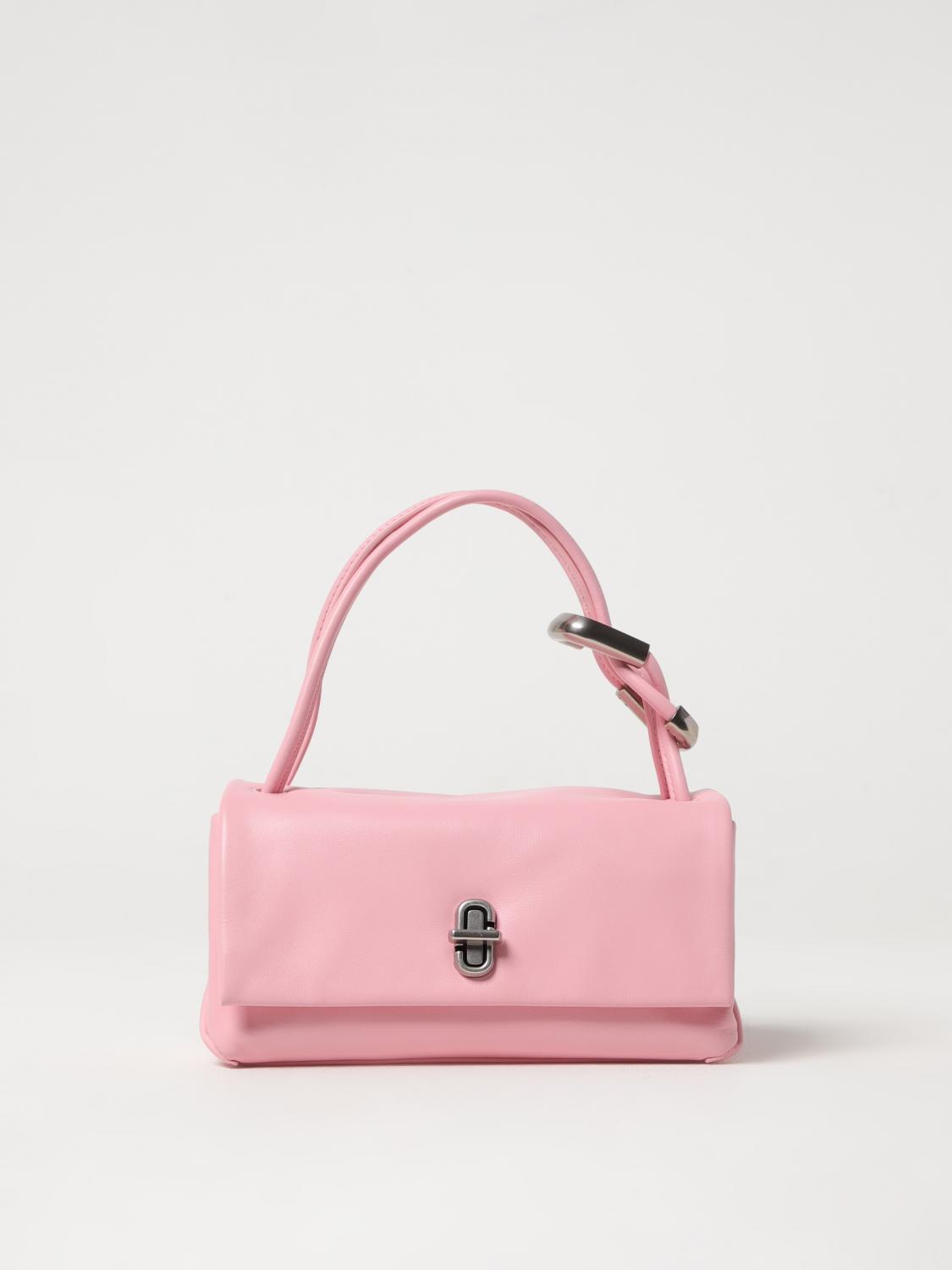 MARC JACOBS BORSA MINI: Borsa The Mini Dual Marc Jacobs in pelle , Rosa - Img 1