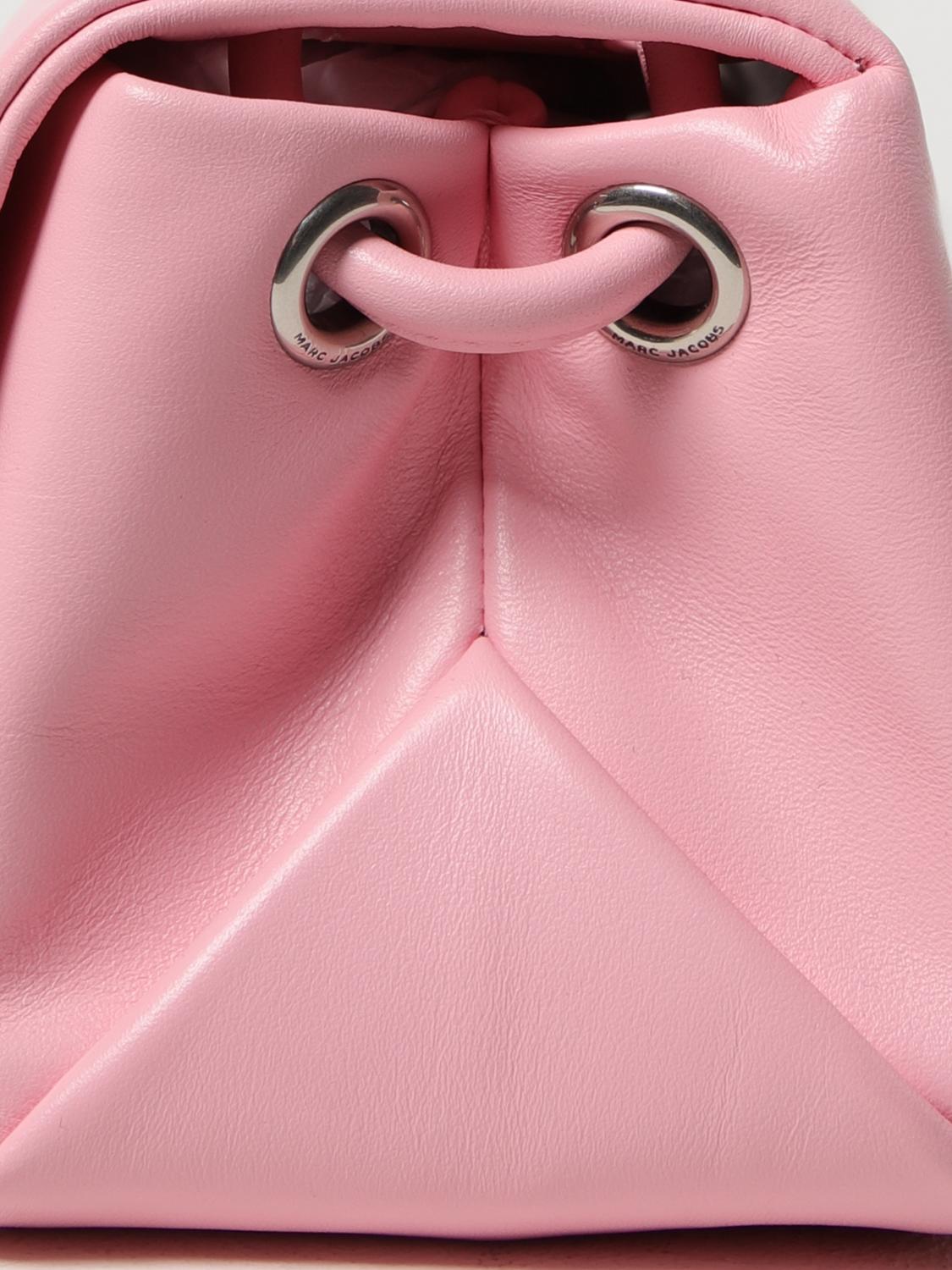 MARC JACOBS BORSA MINI: Borsa The Mini Dual Marc Jacobs in pelle , Rosa - Img 3
