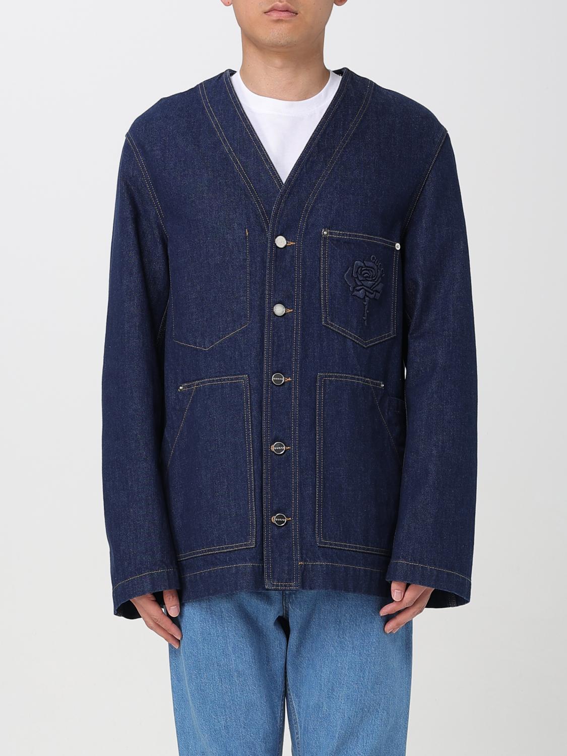 GUCCI JACKET: Jacket men Gucci, Blue - Img 1