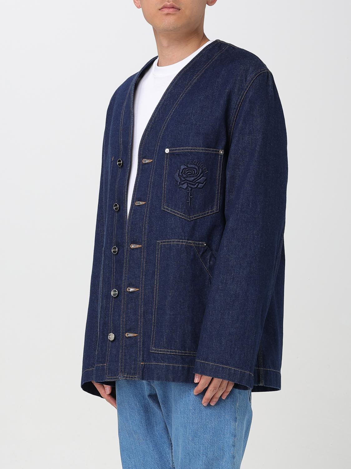 GUCCI JACKET: Jacket men Gucci, Blue - Img 4