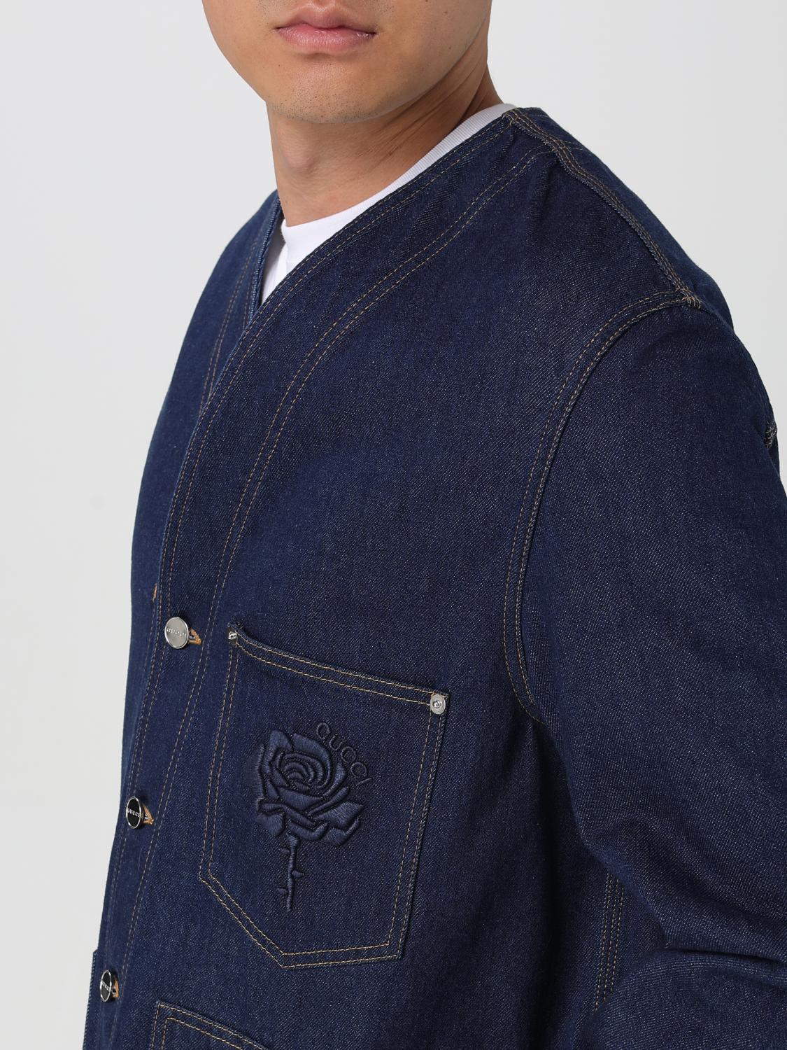 GUCCI JACKET: Jacket men Gucci, Blue - Img 5