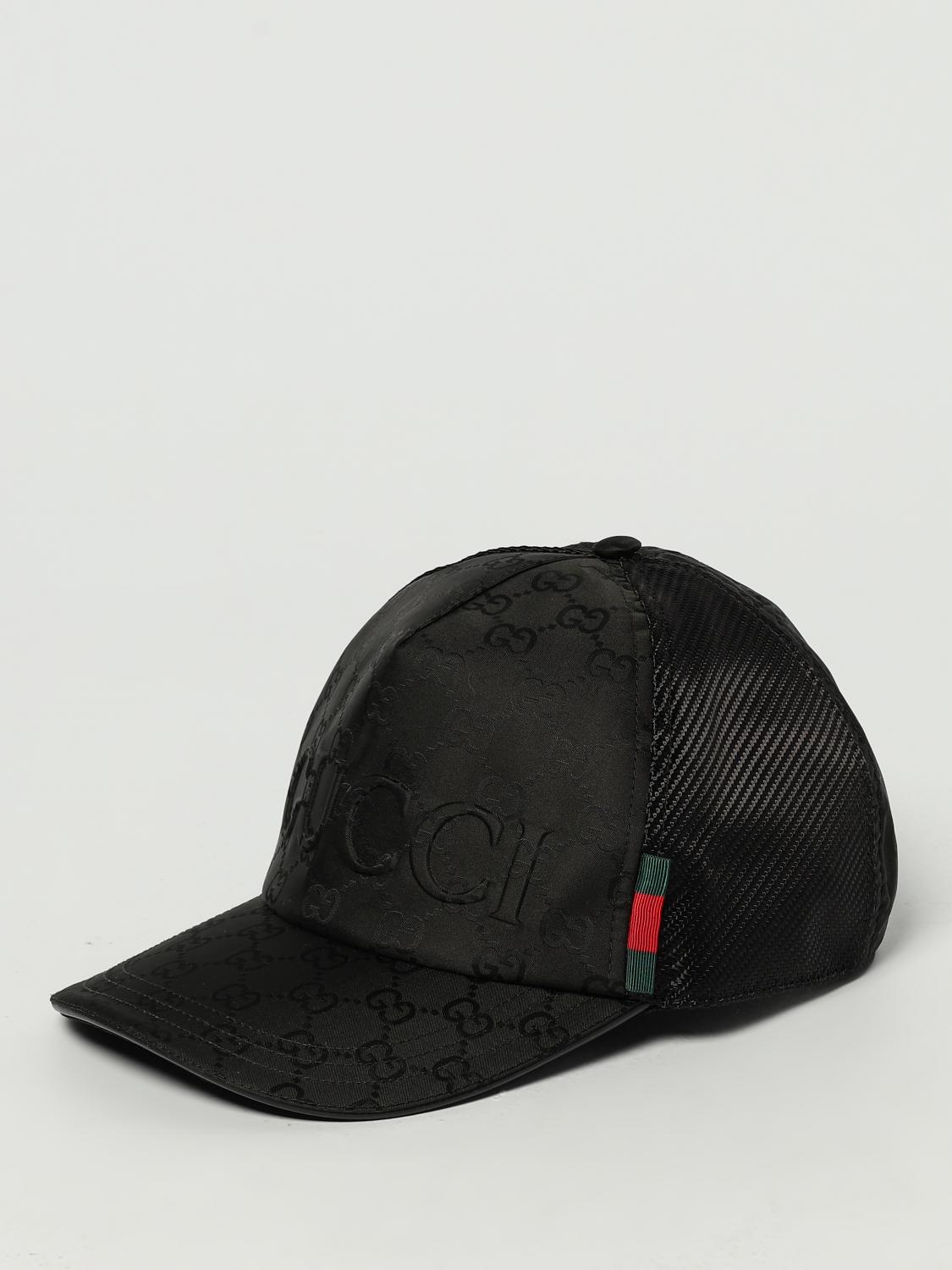 Gucci Hat men - Black | 8199654HBD8 | GIGLIO.COM