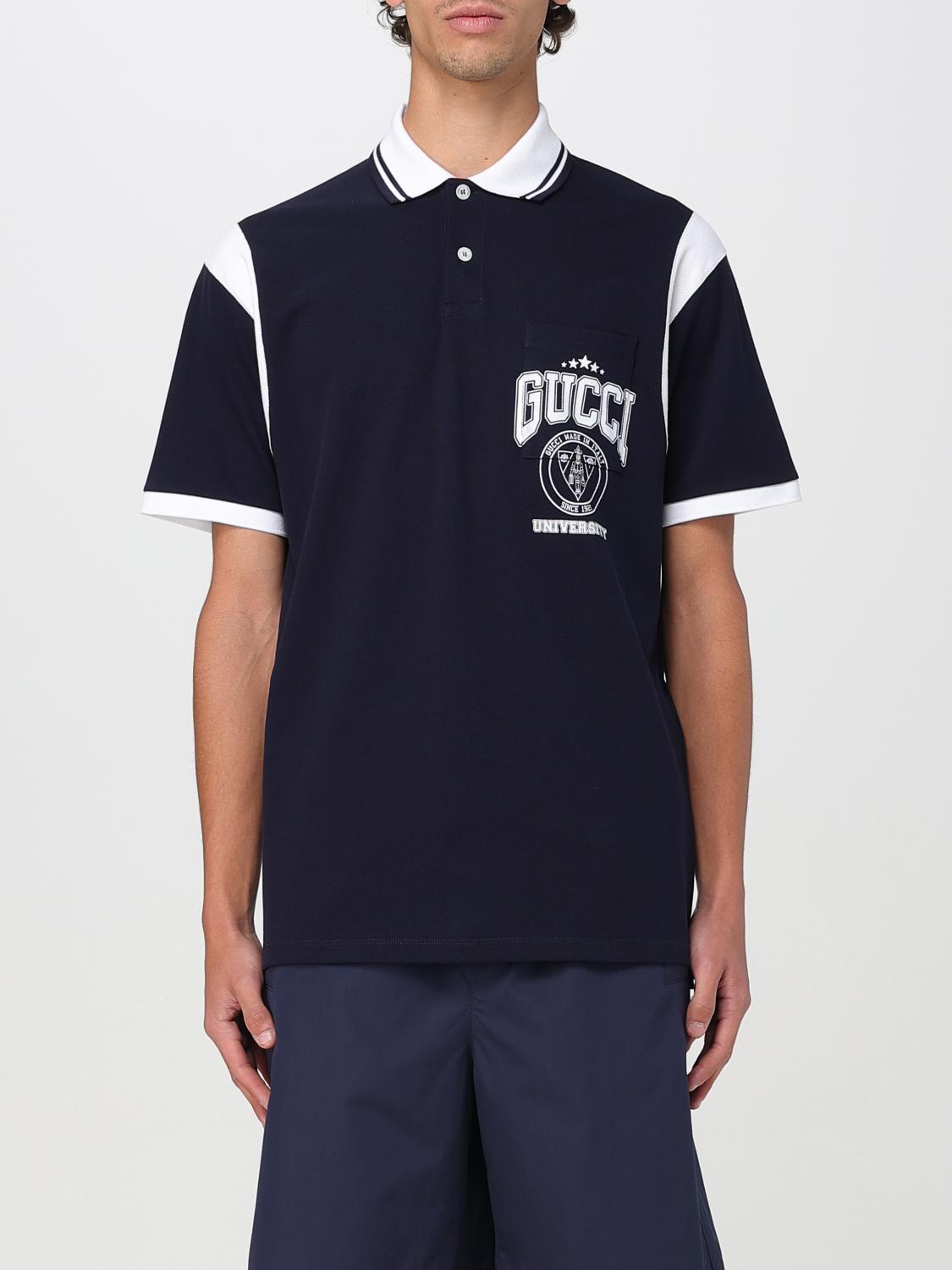 Gucci ポロシャツ メンズ - ブルー | 811426XJG2A | GIGLIO.COM