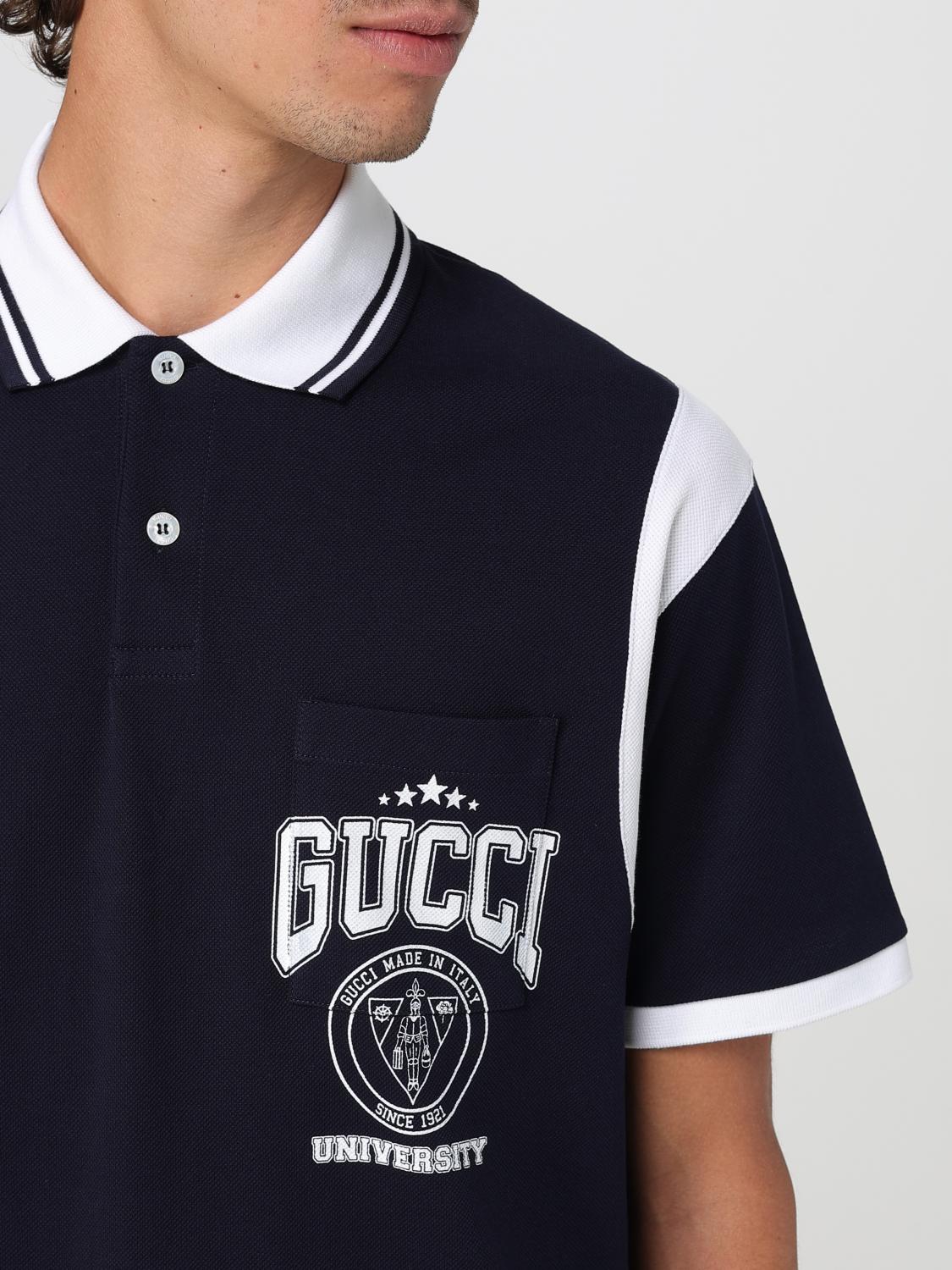 Gucci ポロシャツ メンズ - ブルー | 811426XJG2A | GIGLIO.COM