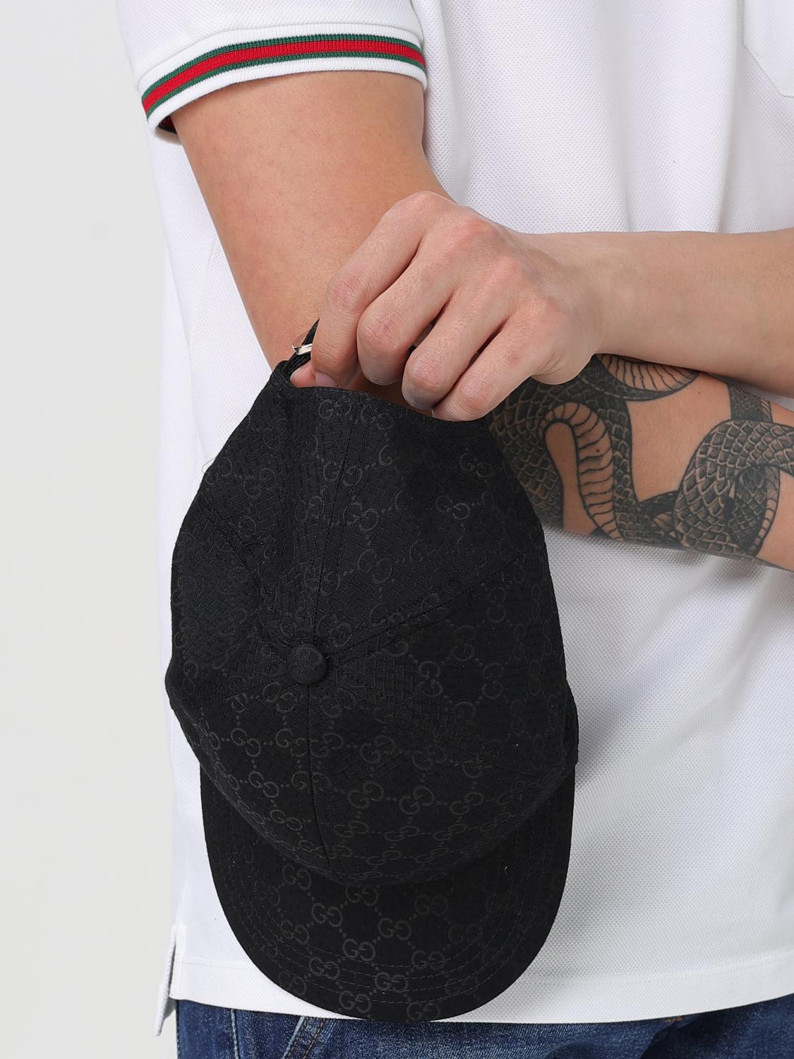 GUCCI HAT: Hat men Gucci, Black - Img 2