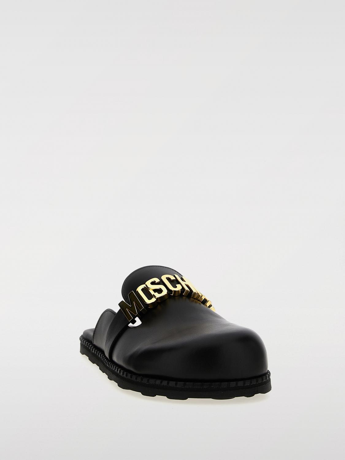 MOSCHINO COUTURE SCARPE: Sabot Moschino Couture in pelle , Nero - Img 2