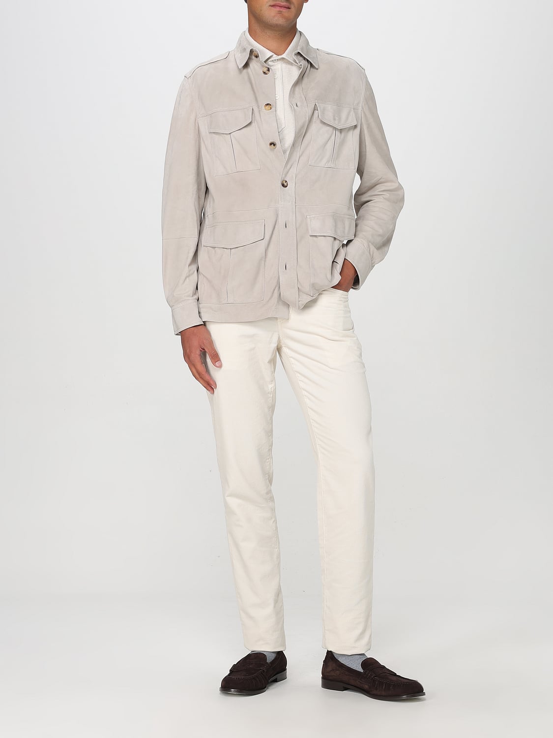 BRUNELLO CUCINELLI JACKET: Jacket men Brunello Cucinelli, Beige - Img 2