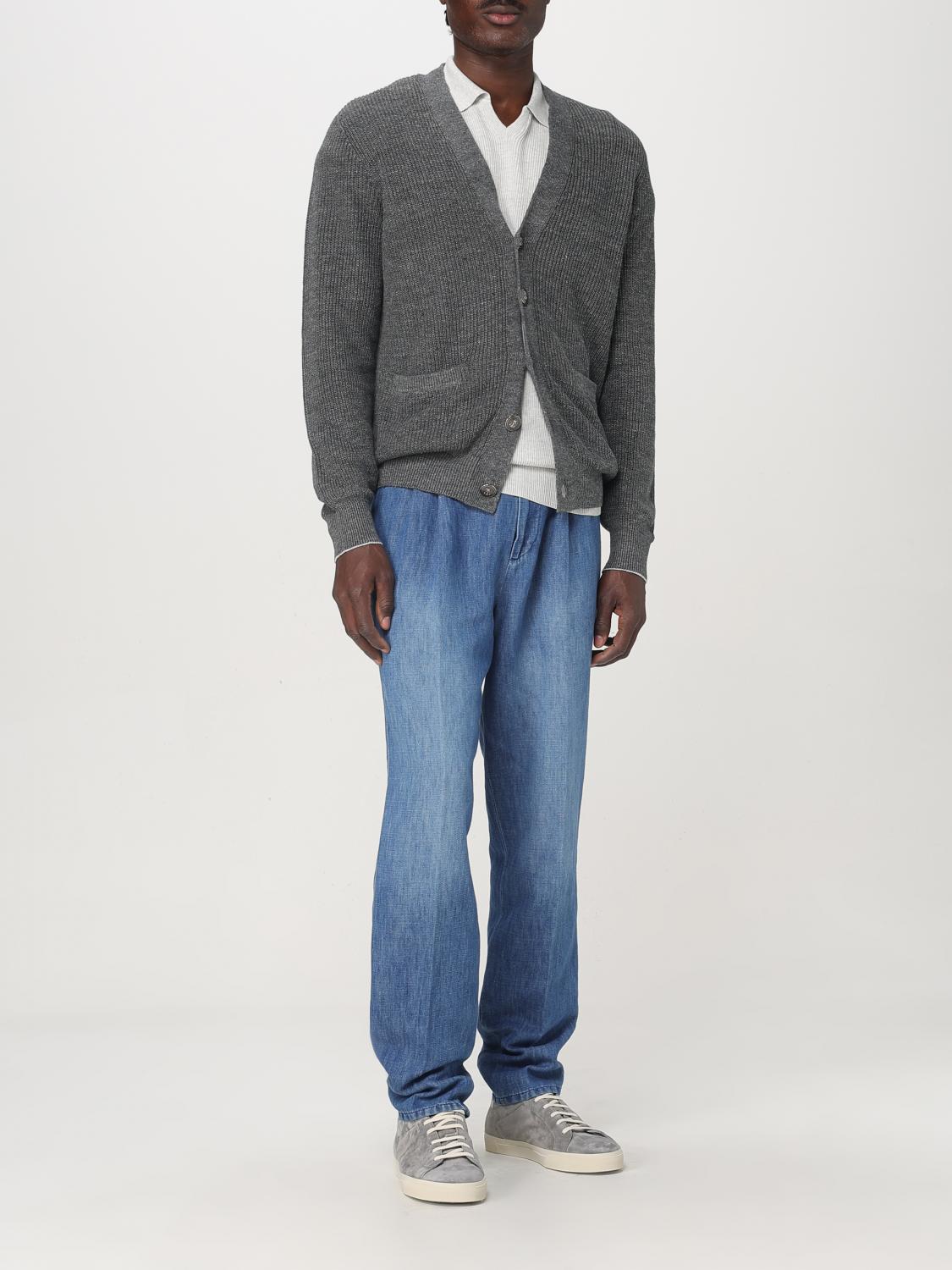 BRUNELLO CUCINELLI CARDIGAN: Pull homme Brunello Cucinelli, Gris - Img 2