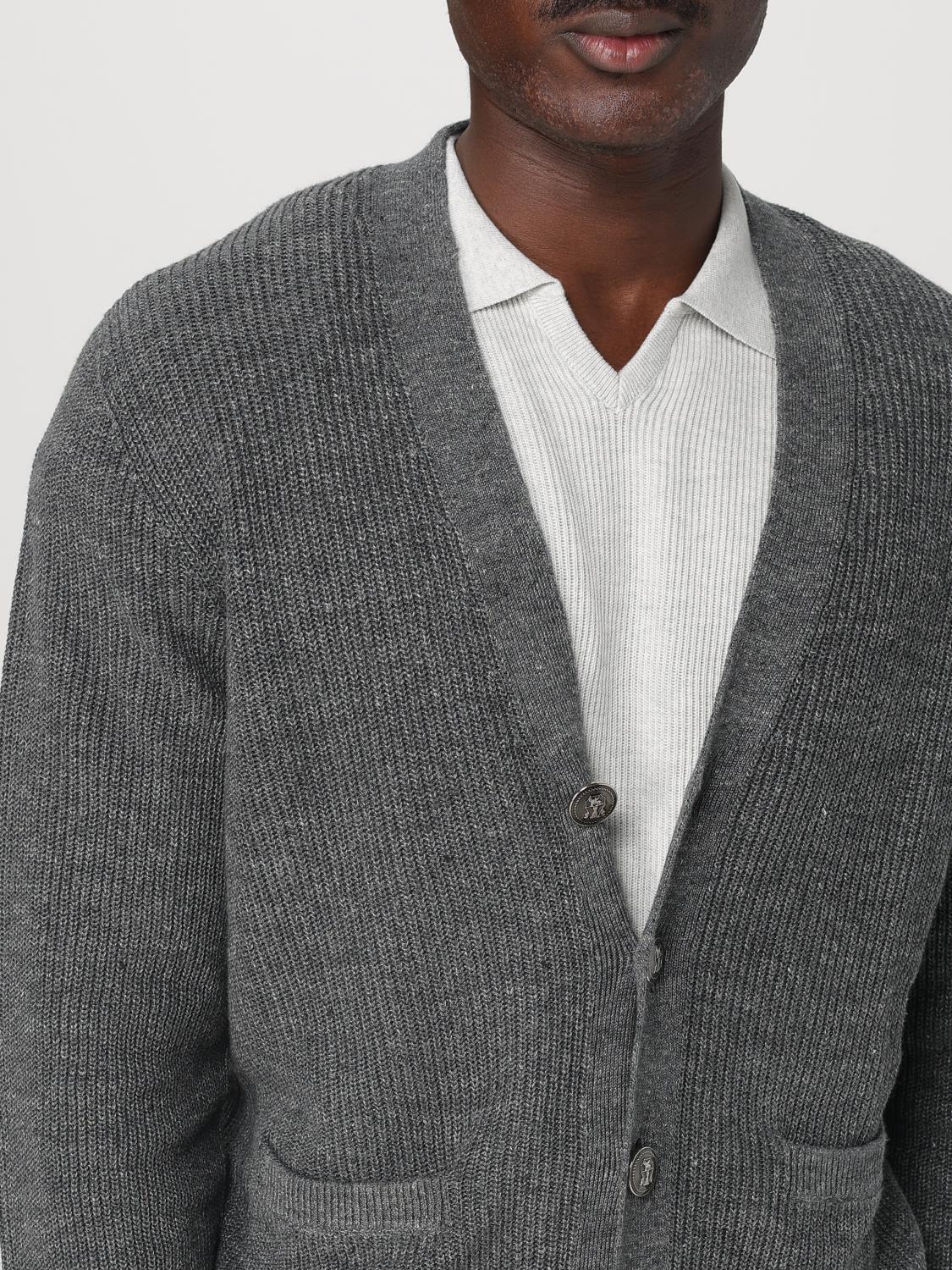 BRUNELLO CUCINELLI CARDIGAN: Pull homme Brunello Cucinelli, Gris - Img 5