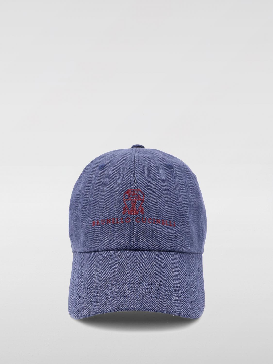 BRUNELLO CUCINELLI HAT: Hat men Brunello Cucinelli, Blue - Img 2