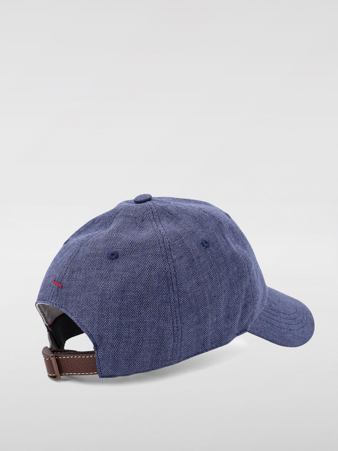 BRUNELLO CUCINELLI HAT: Hat men Brunello Cucinelli, Blue - Img 3