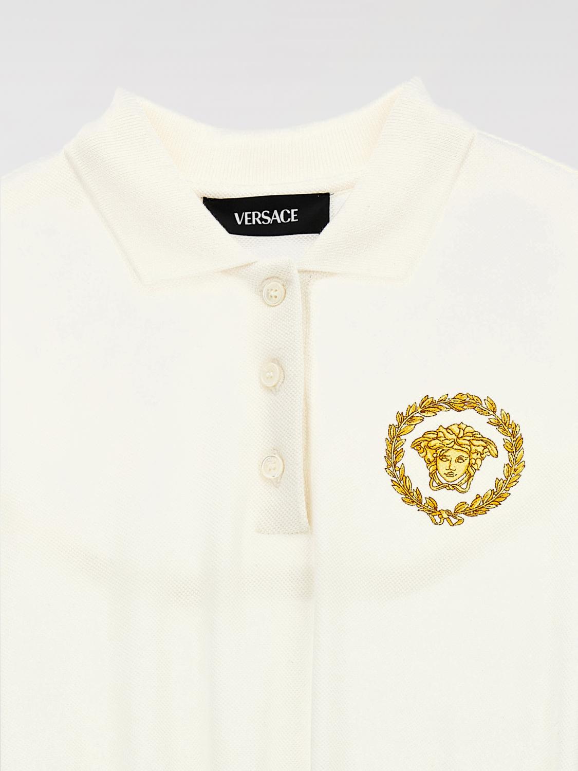 VERSACE BARBOTEUSE: Robe enfant Versace, Blanc - Img 3
