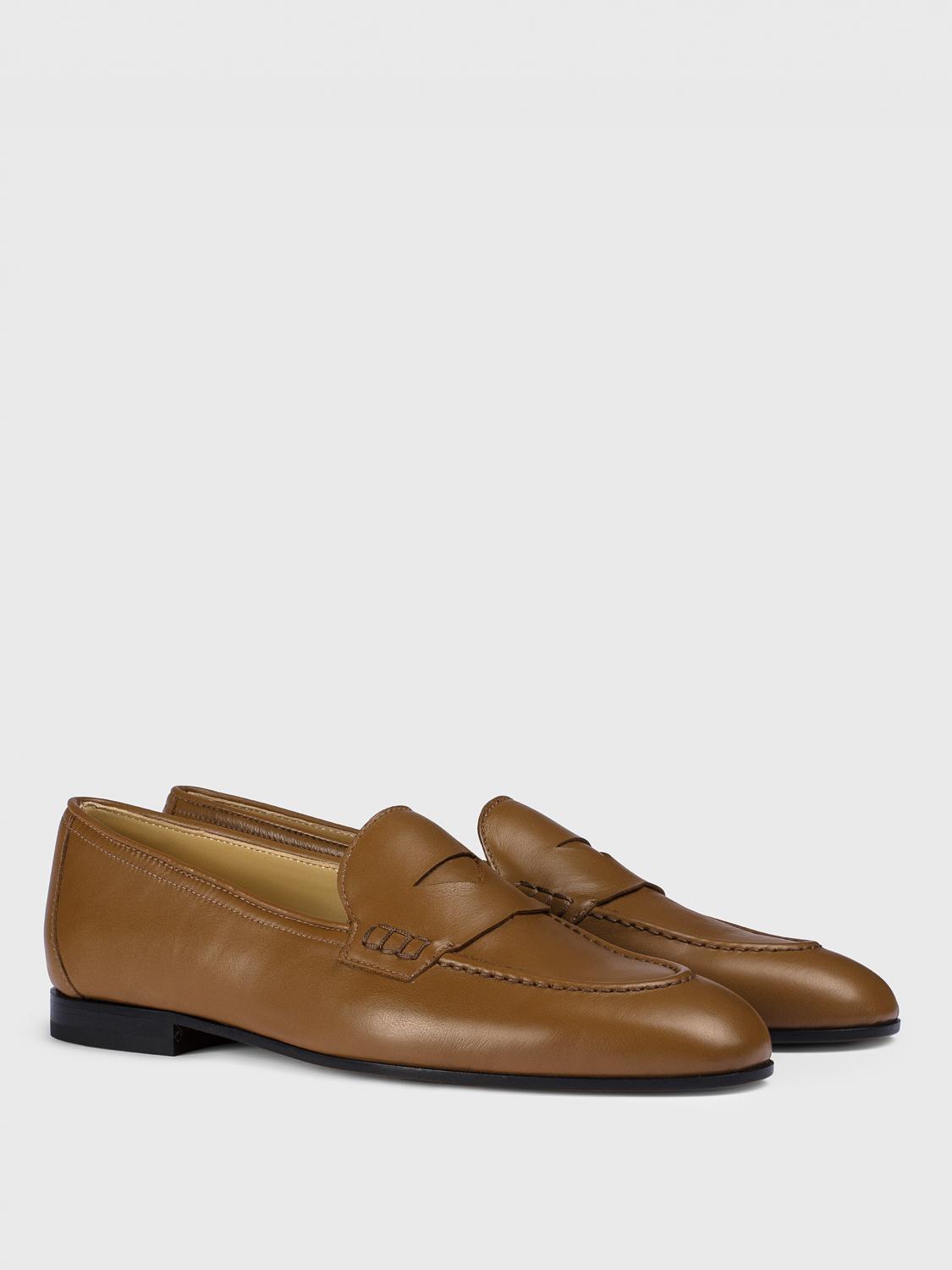 DOUCAL'S MOCASSINI: Mocassino Doucal's in pelle nappata , Marrone - Img 2