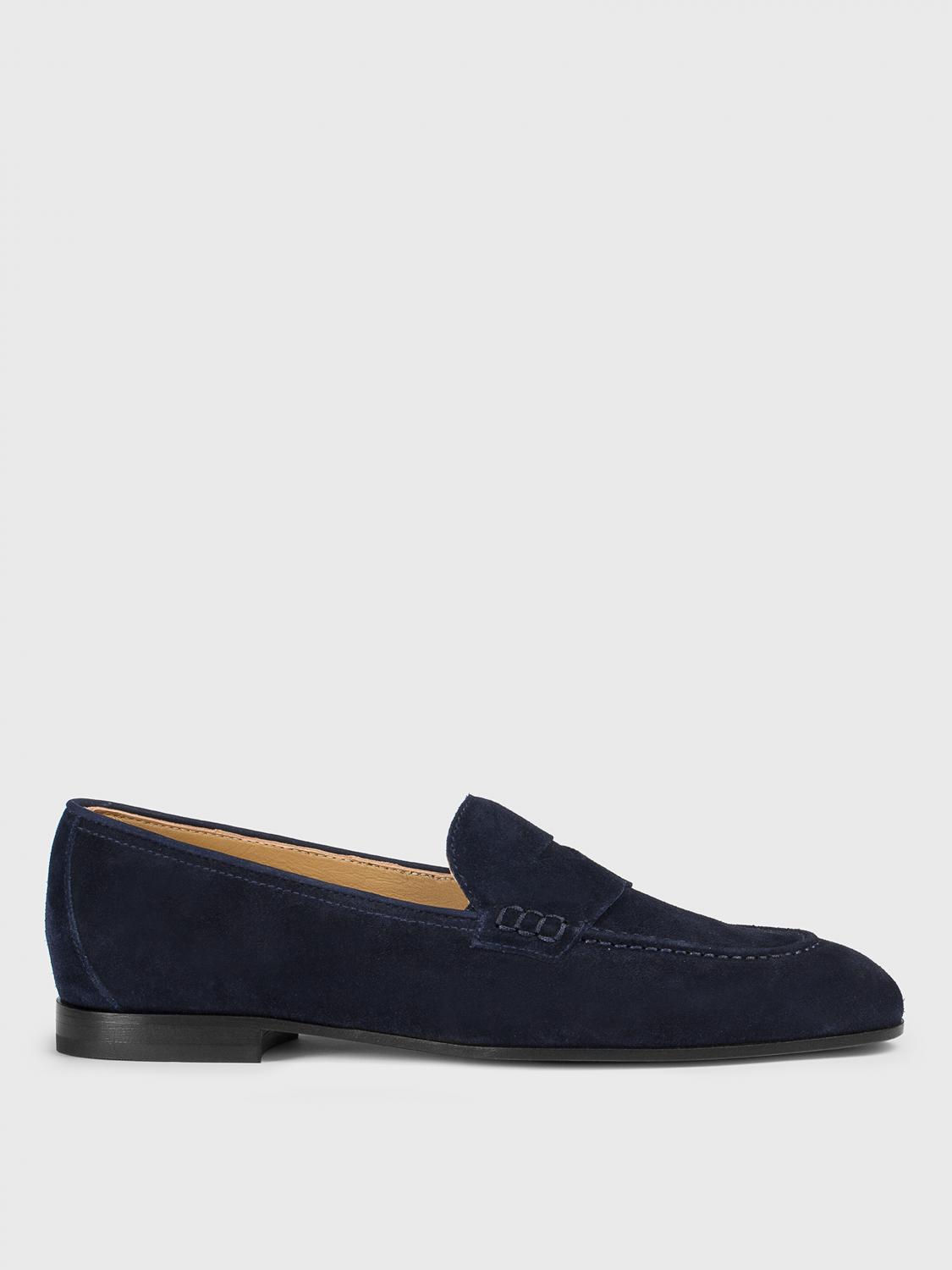 DOUCAL'S MOCASSINI: Mocassino Doucal's in camoscio , Blue - Img 1
