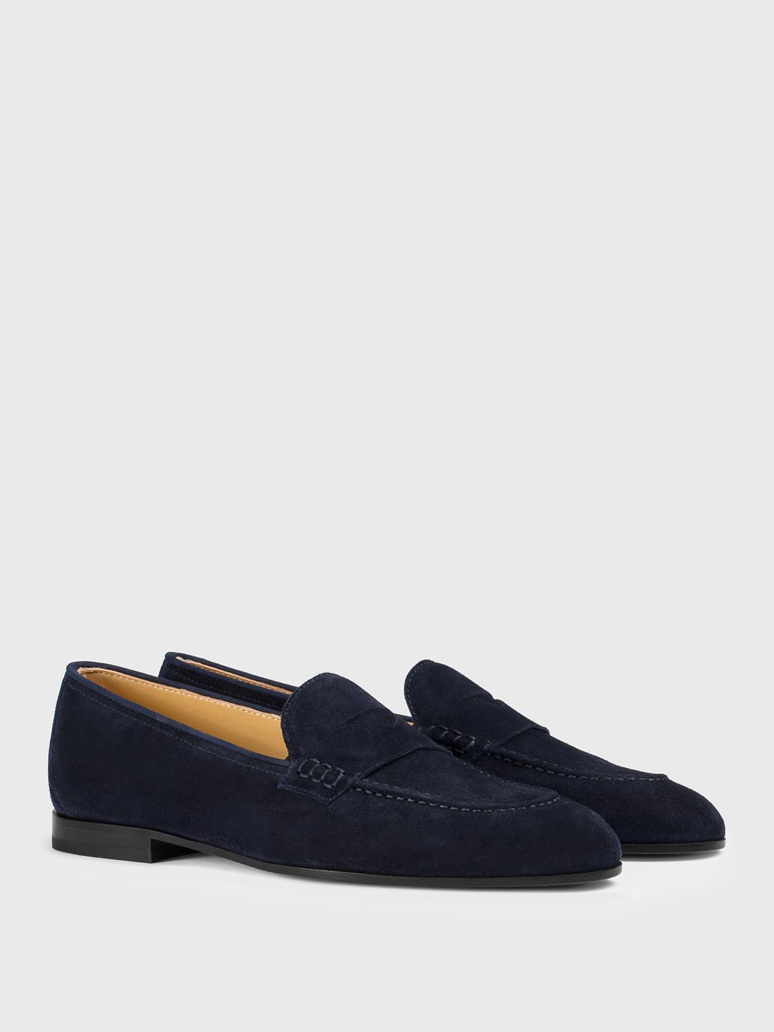 DOUCAL'S MOCASSINI: Mocassino Doucal's in camoscio , Blue - Img 2