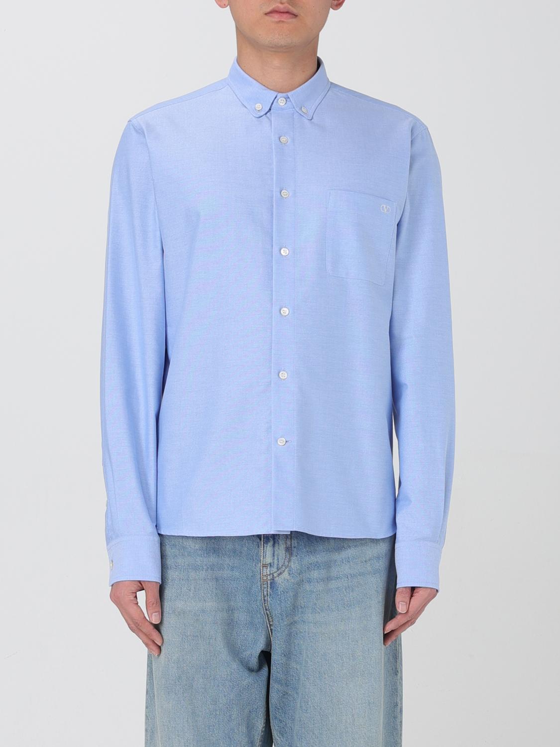 VALENTINO CAMISA: Camisa hombre Valentino, Azul Oscuro - Img 1