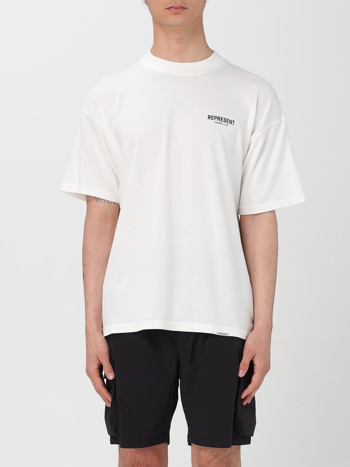 REPRESENT T-SHIRT: Represent Oversized T-Shirt with Logo, White - Img 1