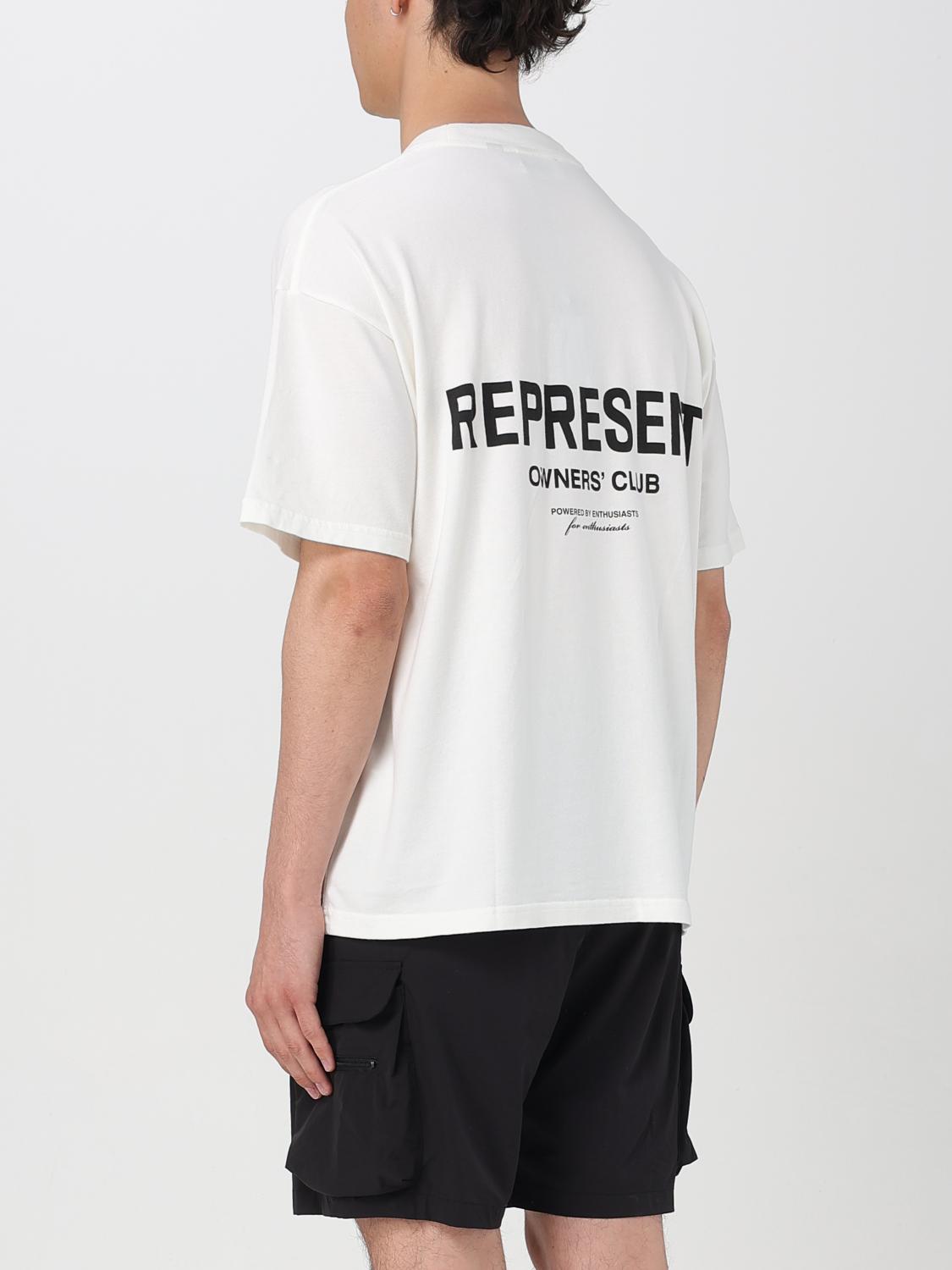 REPRESENT T-SHIRT: Represent Oversized T-Shirt with Logo, White - Img 2