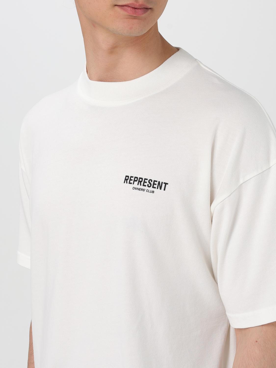 REPRESENT T-SHIRT: Represent Oversized T-Shirt with Logo, White - Img 3