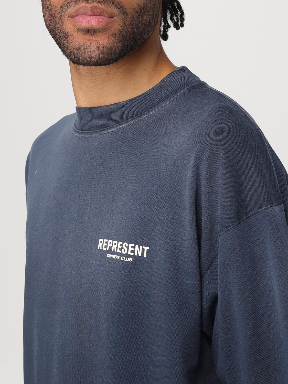 REPRESENT CAMISETA: Camiseta oversize Represent con logo, Azul Oscuro - Img 4