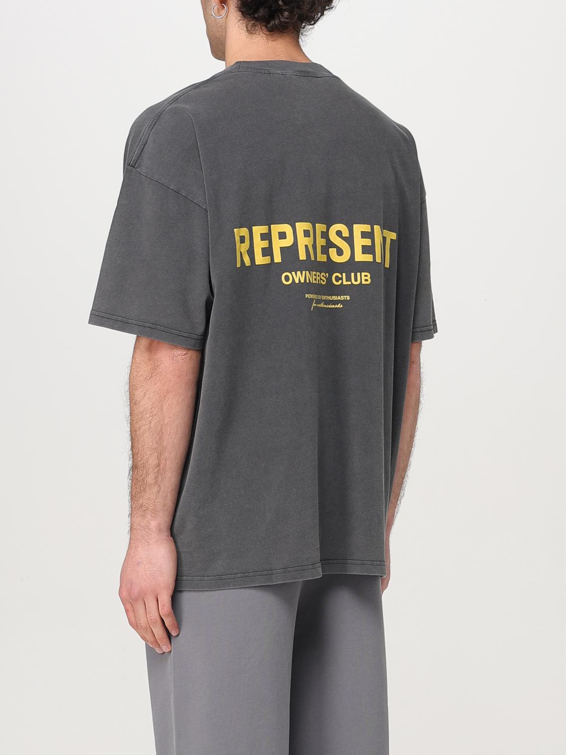 REPRESENT CAMISETA: Camiseta oversize Represent con logo, Gris - Img 2