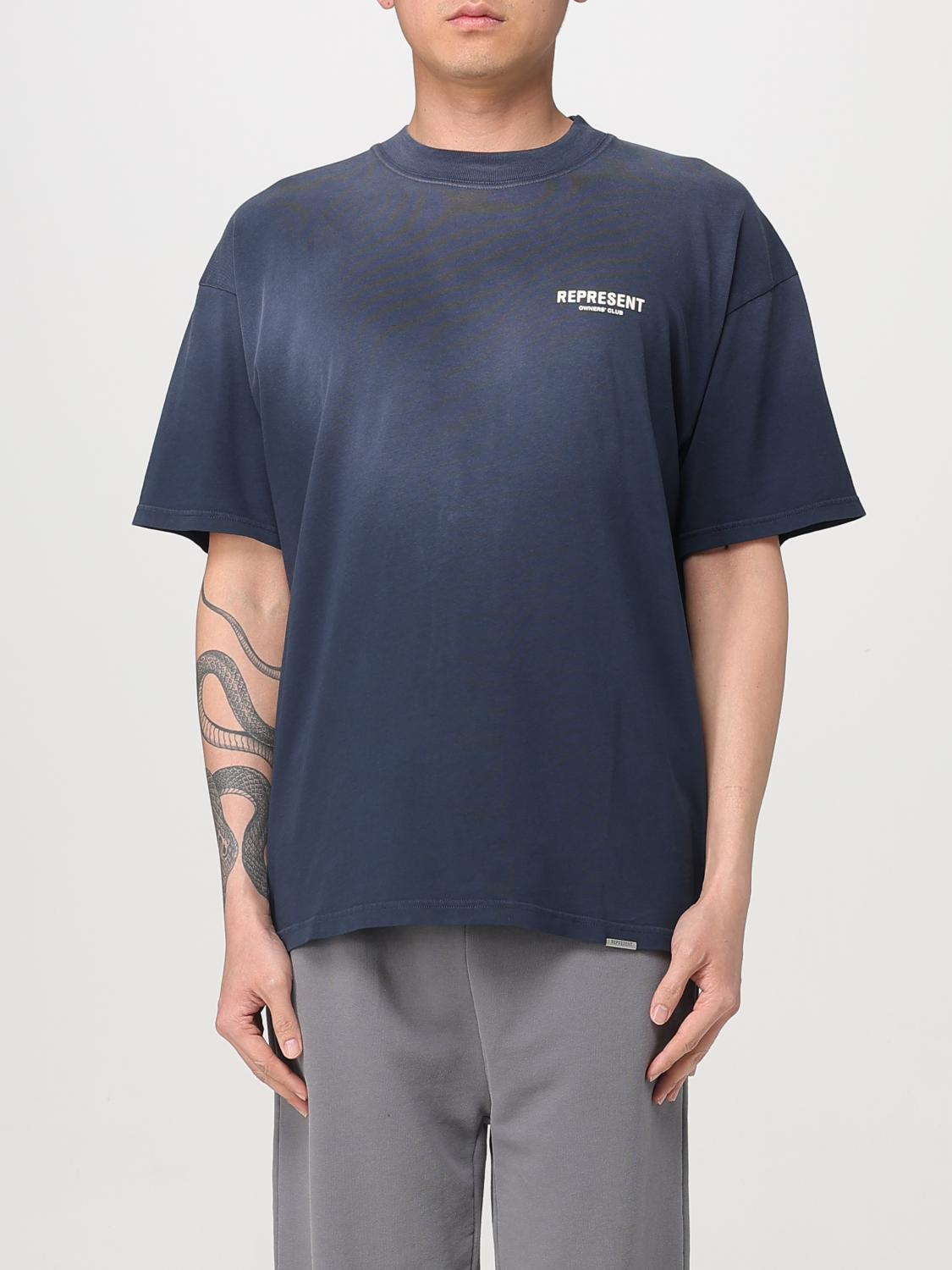 REPRESENT CAMISETA: Camiseta oversize Represent con logo, Azul Marino - Img 1