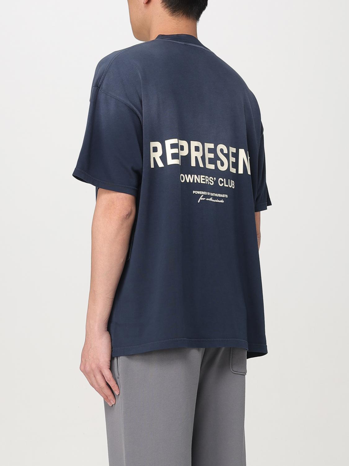 REPRESENT CAMISETA: Camiseta oversize Represent con logo, Azul Marino - Img 2