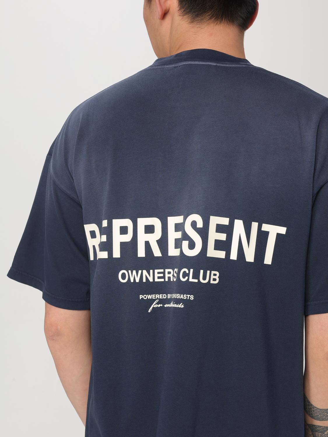 REPRESENT CAMISETA: Camiseta oversize Represent con logo, Azul Marino - Img 3