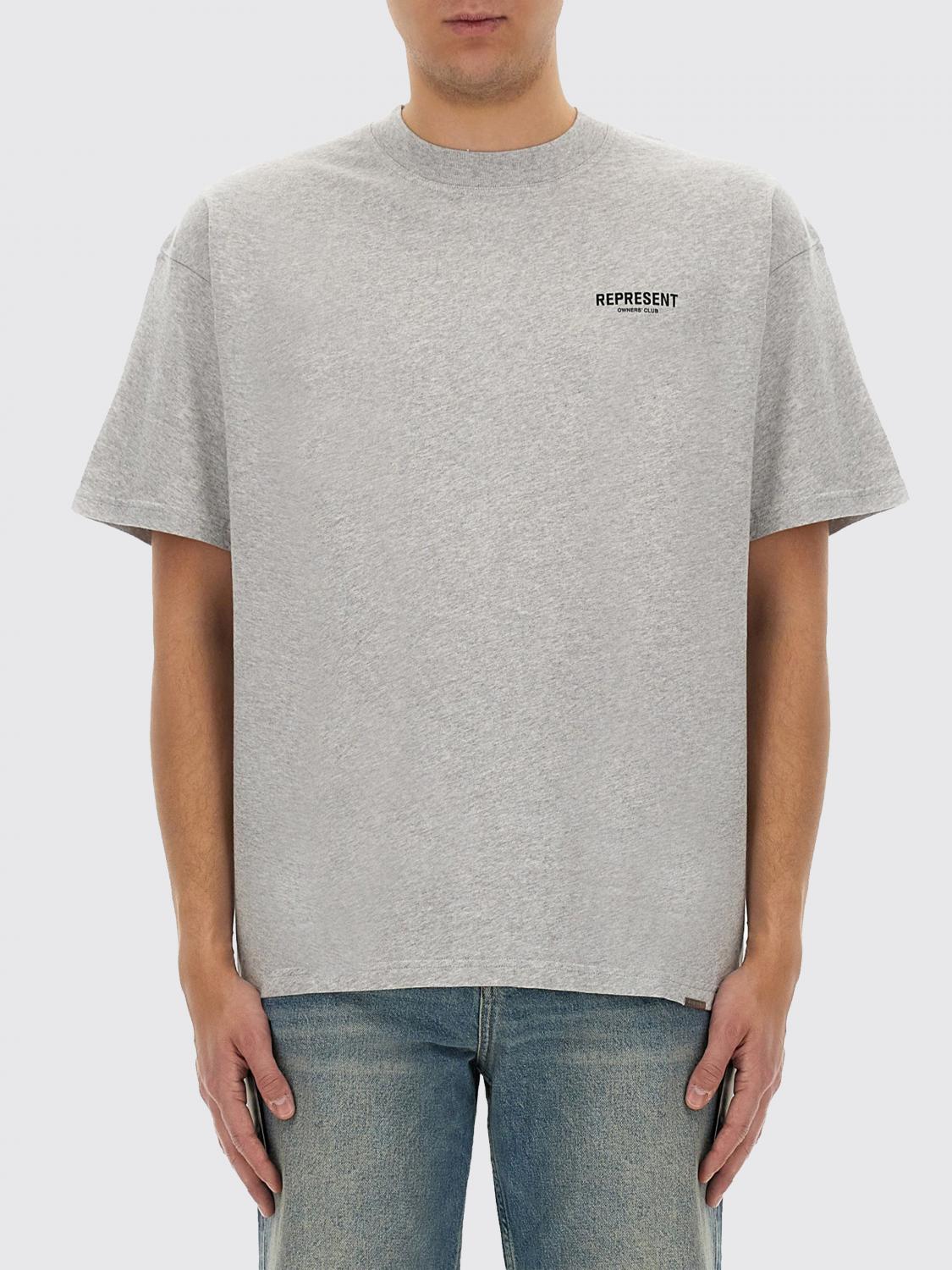 REPRESENT CAMISETA: Camiseta oversize Represent con logo, Gris 2 - Img 1