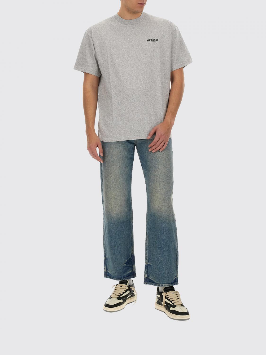 REPRESENT CAMISETA: Camiseta oversize Represent con logo, Gris 2 - Img 2