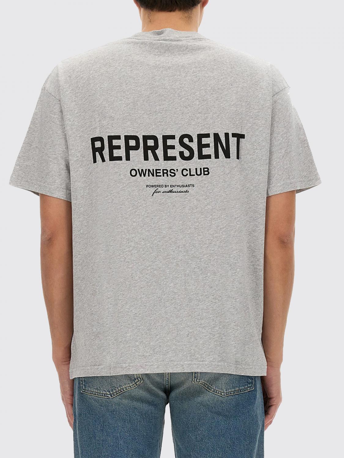 REPRESENT CAMISETA: Camiseta oversize Represent con logo, Gris 2 - Img 3
