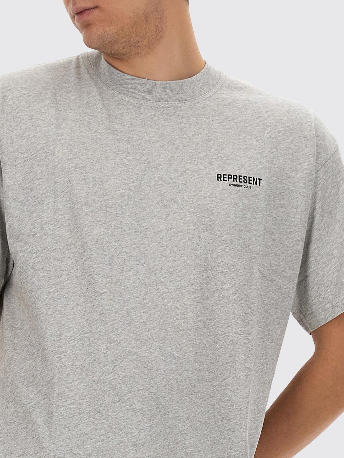 REPRESENT CAMISETA: Camiseta oversize Represent con logo, Gris 2 - Img 4