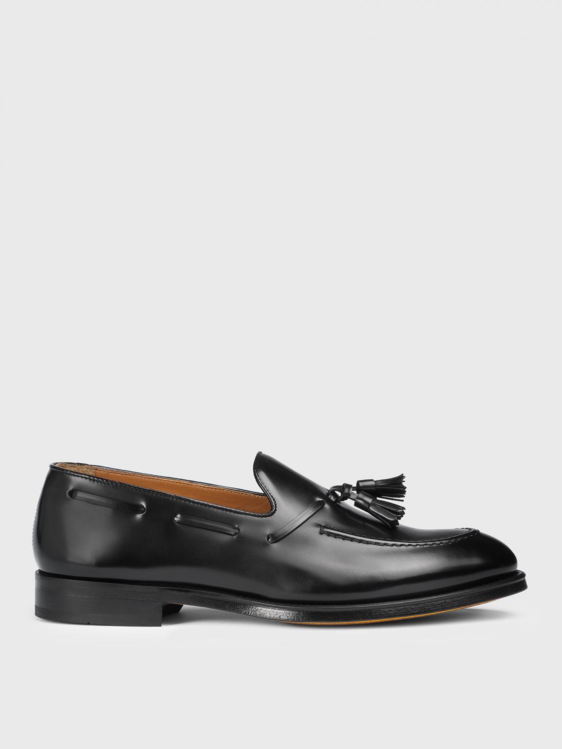DOUCAL'S MOCASSINI: Mocassino Doucal's in pelle con nappe , Nero - Img 1
